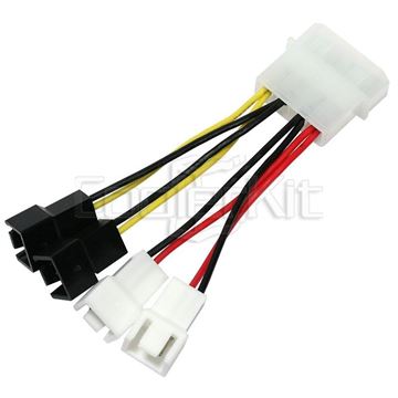 4 pin multi kabel - 3 pin 12V/5V