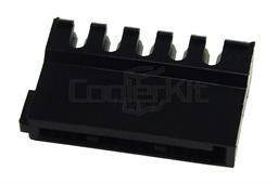 SATA Power 90° Stik - Han - Sort