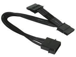 NZXT 4 Pin Molex til 2 x SATA 20 cm